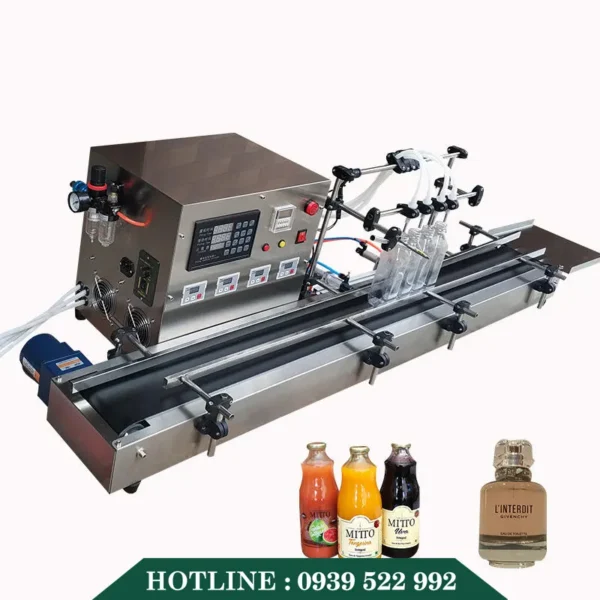 Máy Chiết Rót Dạng Lỏng 7 Vòi Bán Tự Động 9 May chiet rot dang long 7 voi ban tu dong 3