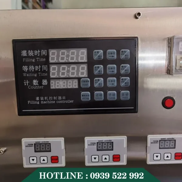 Máy Chiết Rót Dạng Lỏng 7 Vòi Bán Tự Động 10 May chiet rot dang long 7 voi ban tu dong 4