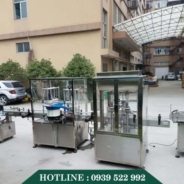 day chuyen chiet rot dung dicg long 4 dau piston tu dong 4