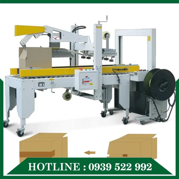 Dây Chuyền Dán Băng Dính Và Đai Thùng Tự Động 12 day chuyen dan bang dinh va dai thung tu dong 02