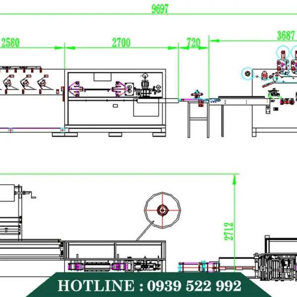 Dây Chuyền Sản Xuất Khăn Giấy Ướt 100 tờ 8 day chuyen san xuat khan giay uot 2