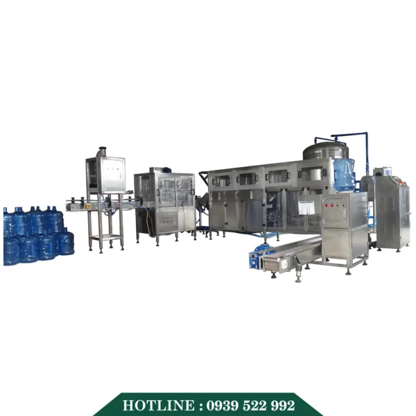 Dây Chuyền Sản Xuất Nước Uống Đóng Bình Tự Động 100-150B/H 10 day chuyen san xuat nuoc uong dong binh tu dong 100 150 3