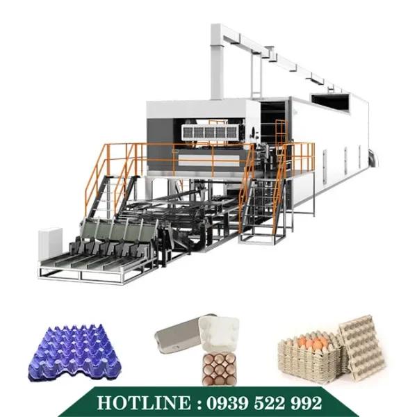 Dây Chuyền Sản Xuất Khay Trứng Tái Chế Tự Động 9 day chuyen san xuat tai che khay trung tu dong 4