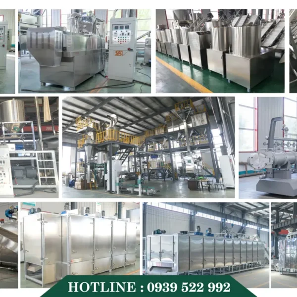 day chuyen san xuat va che bien thuc an cho cho meo 3