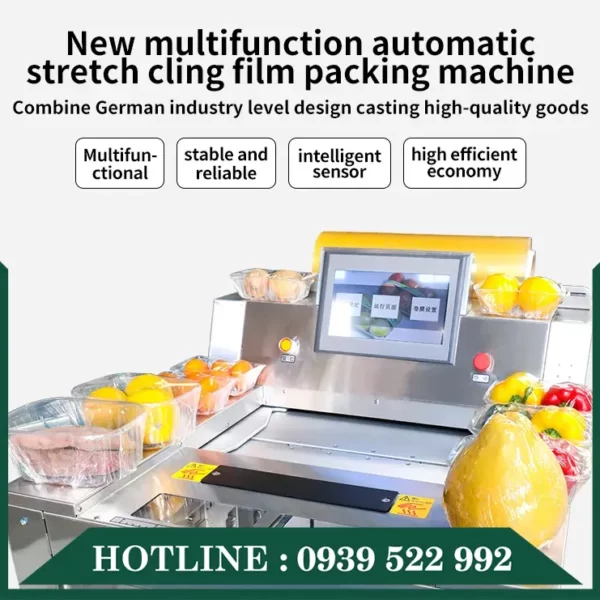Máy Bọc Màng Thực Phẩm Tự Động KT-500FS 10 may boc mang thuc pham tu dong kt 500f 4