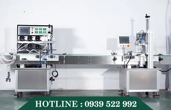 Máy Chiết Rót Tinh Dầu 4 Vòi Bơm Từ 9 may chiet rot tinh dau 4 voi bom tu 4