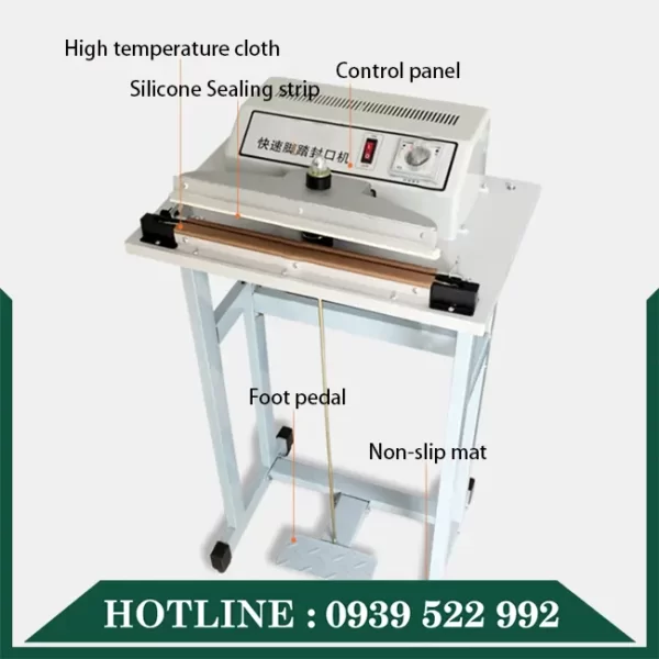 Máy Hàn Dập Chân Dây Nhiệt Chân Cao 400mm 9 may han dap chan day nhiet chan cao 400mm 4