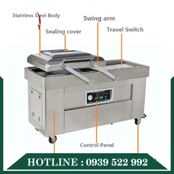 Máy Hút Chân Không Hai Buồng DZQ 500/2S 11 may hut chan khong 2 buong dzq500 2s 2 4