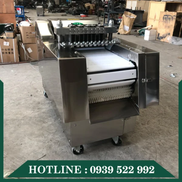 Máy Cắt Thịt Gà Hạt Lựu 8 may cat thit ga hat luu 1