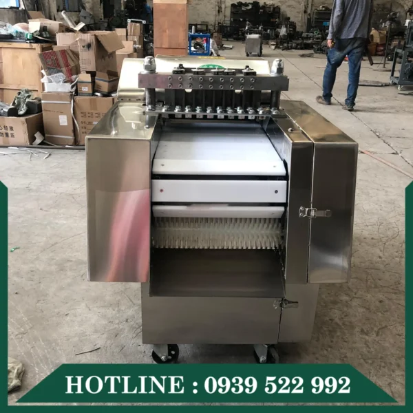 Máy Cắt Thịt Gà Hạt Lựu 9 may cat thit ga hat luu 2