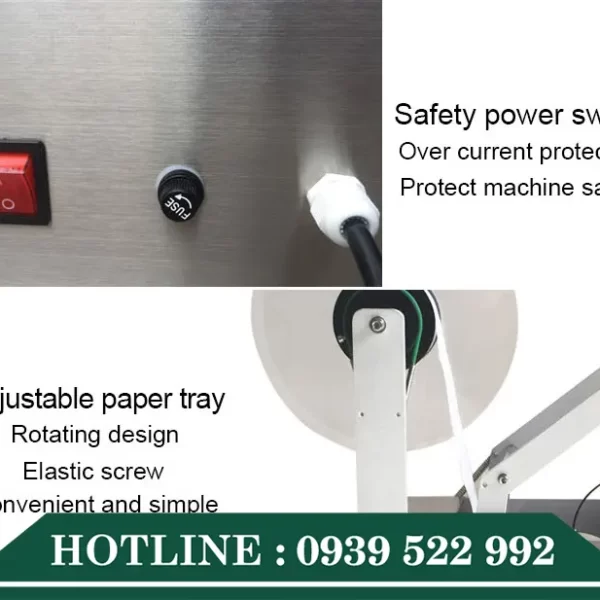 Máy Dán Decal Chai Tròn Bán Tự Động LT-50 9 may dan decal chai tron ban tu dong lt 50 3