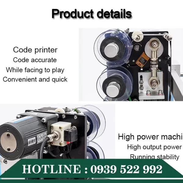 Máy Dán Decal Chai Tròn Bán Tự Động LT-50 10 may dan decal chai tron ban tu dong lt 50 4