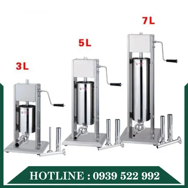 may dun xuc xich dung tay 10 lit dai 3