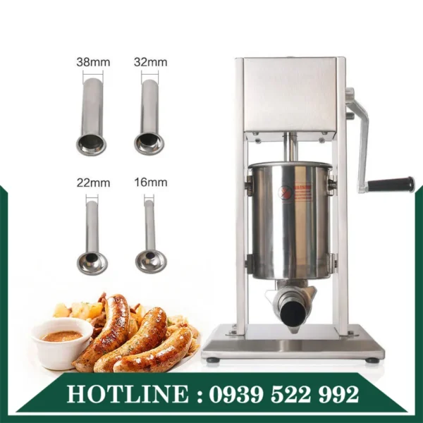 Máy Đùn Xúc Xích Quay Tay 5 Lít 10 may dun xuc xich quay tay 5 lit 2
