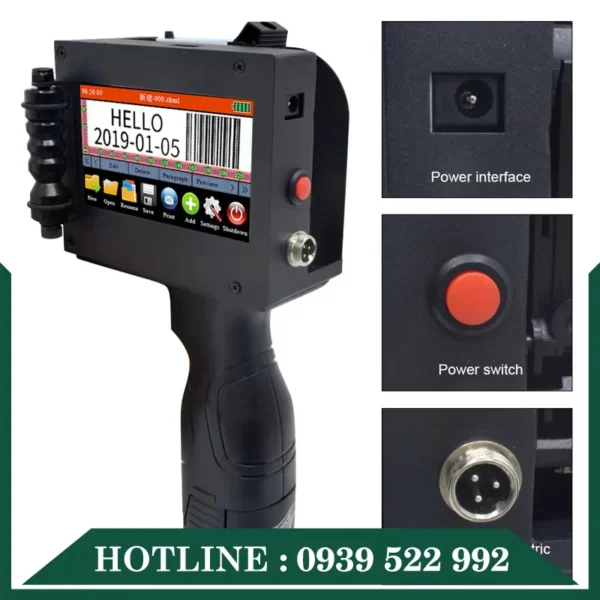 Máy In Date Phun Cầm Tay BT127 8 may in date phun cam tay bt127 2