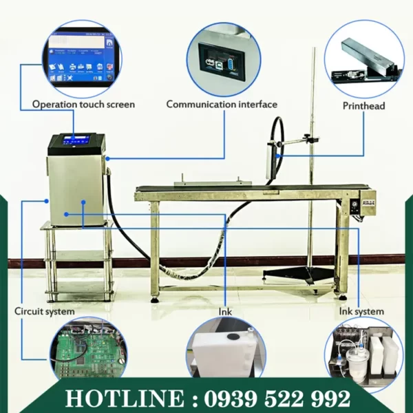 Máy In Date Phun Liên Tục Leatech LT760 10 may in date phun lien tuc leatech lt760 4