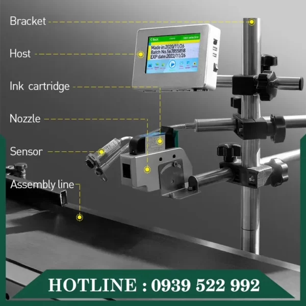 Máy In Date Phun Mã Ký Tự IN-M 12 may indate phun ma ky tu in m 5