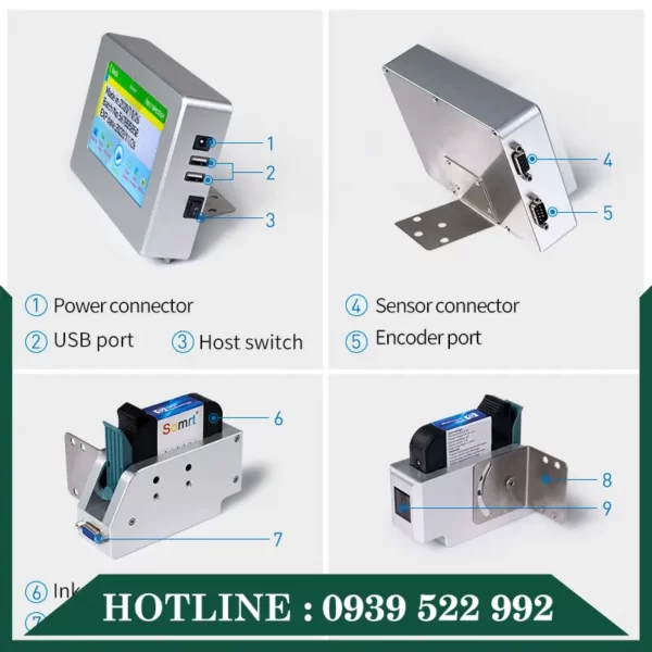 Máy In Date Phun Mã Ký Tự IN-M 13 may indate phun ma ky tu in m 6