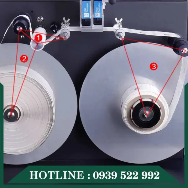 Máy In Date Phun Nhiệt Gá Lên Máy Sang Cuộn HC480 7 may indate phun nhiet ga len may sang cuon hc480 3