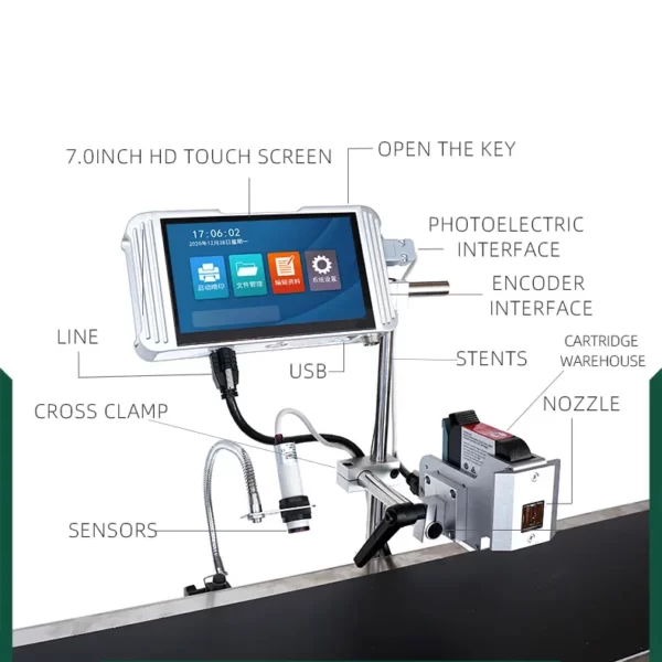 Máy Indate Phun Nhiệt Tự Động HC254 3-6 đầu in 9 may indate phun nhiet tu dong hc254 3 6 dau in da 4