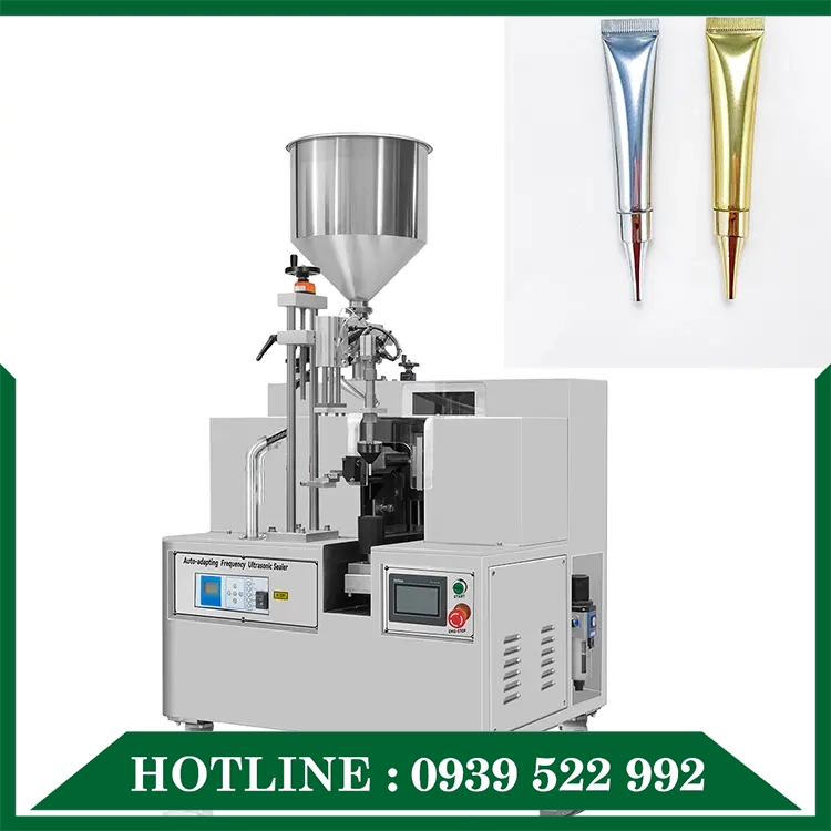 Máy Chiết Tuýp Tự Động Không Buồng 15 máy chiết tuýp tự động không buồng gồm 8 đầu chiết trên cùng một bàn xoay