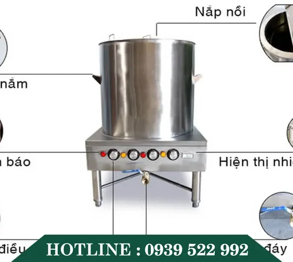Noi nau nuoc soi 150L 3