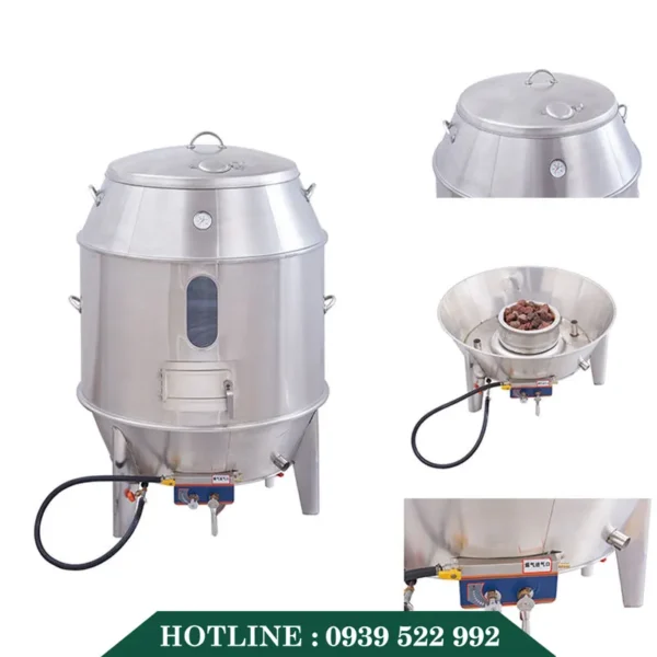 Lò Quay Gà Vịt Có Kính 90cm 8 lo quay ga vit co kinh 90cm 1
