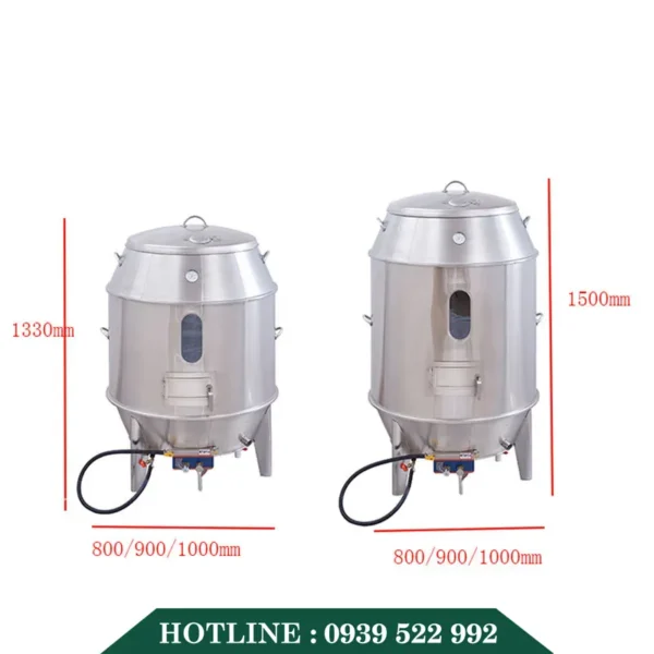 Lò Quay Gà Vịt Có Kính 90cm 10 lo quay ga vit co kinh 90cm 3