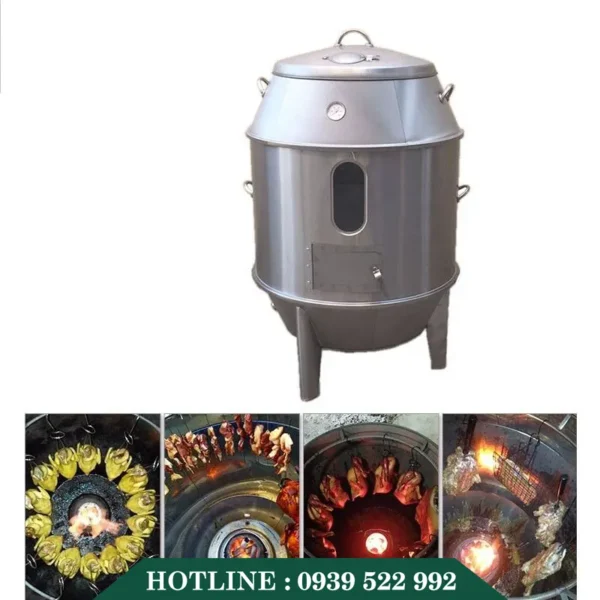 Lò Quay Vịt Bằng Than 7 lo quay vit bang than 2