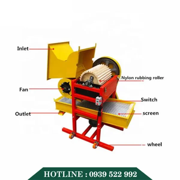 Máy Bóc Vỏ Đậu Phộng 9 may boc vo dau phong 3