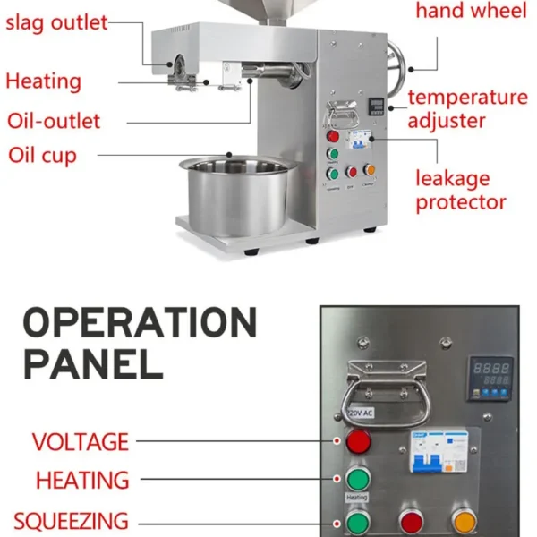 Máy Ép Dầu Thực Vật 1800w 9 may ep dau thuc vat 1800w 4