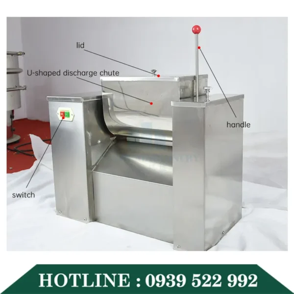 Máy Trộn Bột Khô Chữ U 11 may tron bot chu u 4