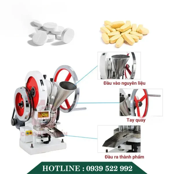 Máy Dập Viên 1 Chày ZP1-III 6 may dap vien 1 chay zp1 iii 2