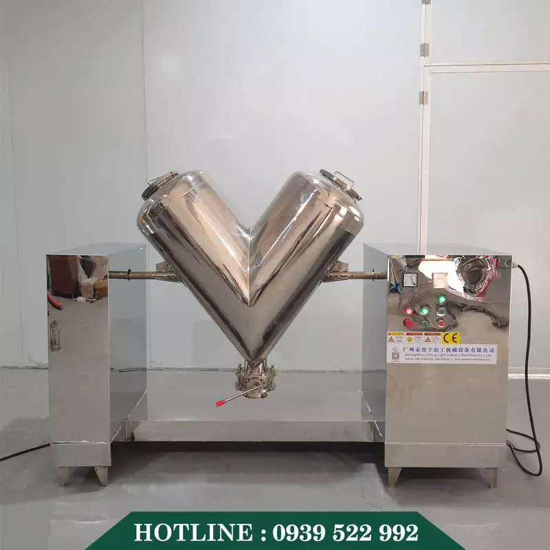 Máy Trộn Bột Chữ V 1000 lít Inox 304 10 may tron bot chu v 1000 lit inox 304 3 copy