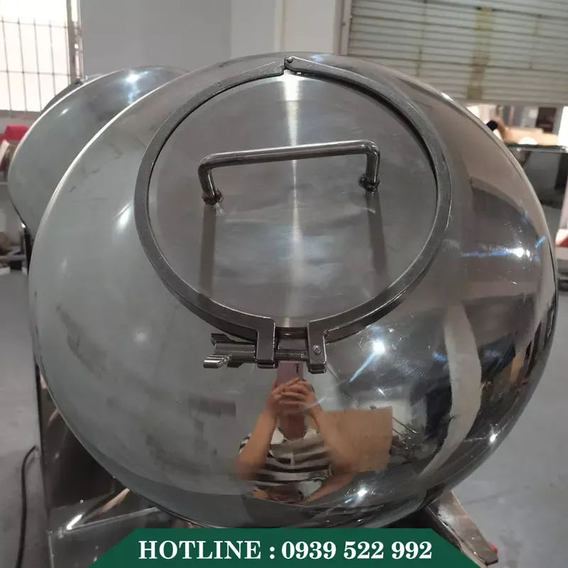 Máy Trộn Bột Chữ V 1000 lít Inox 304 11 may tron bot chu v 1000 lit inox 304 4 copy